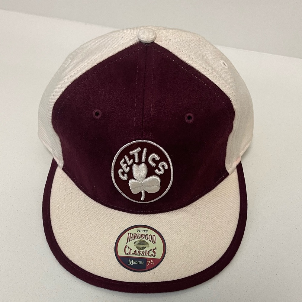 Celtic Burgundy suede Hardwood Classics cap size 7 1/4